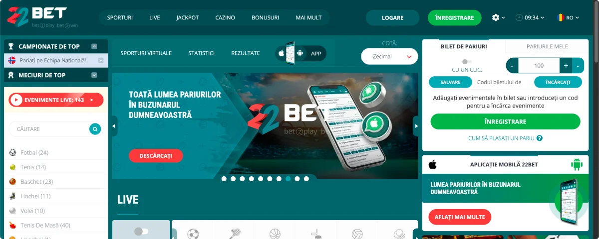 22Bet Aplicație De Jocuri Pentru Mobil